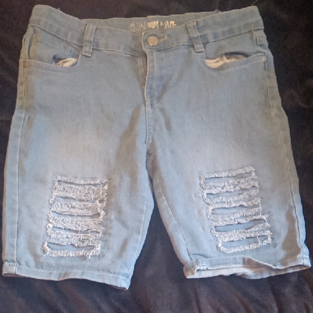 Denim Distressed Women Shorts